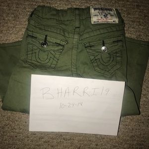 Olive Green Toddler True Religion Jeans 2t